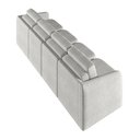 Ver imagem 7 de Sofá Cama Modulado Retrátil e Reclinável Decorativo Varsóvia 436cm Bouclê Cinza G33 - Gran Belo