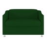 Sofá Namoradeira Sala de Espera Elegante Suede – Balaqui Cor:Verde - 3