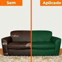 Ver imagem 4 de Couro Sintético Reparar Sofá Rasgado sem Estofador Verde Militar 50X137cm