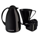 Ver imagem 1 de Garrafa Termica Café Kit Pratico Açucareiro + Suporte Filtro Cor:preto