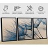 Kit 3 Quadros Decorativos Abstratos Modernos para Sala com Moldura - 4