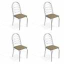 Ver imagem 1 de Conjunto 4 Cadeiras para Sala de Jantar Holanda Metal