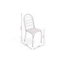 Ver imagem 3 de Conjunto 4 Cadeiras para Sala de Jantar Holanda Metal