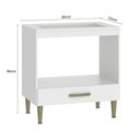Ver imagem 5 de Balcao de Cozinha para Cooktop 80cm 1 Gaveta Branco - Fellicci