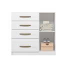 Ver imagem 3 de Cômoda 4 Gavetas e 1 Porta Vênus Branco Rosa Azul Lilás 70704 Moval