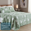 Ver imagem 5 de Conjunto Cama Casal King Size Jasmine 04 Pç Bordado 400 Fios:verde Claro