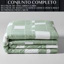 Ver imagem 6 de Conjunto Cama Casal King Size Jasmine 04 Pç Bordado 400 Fios:verde Claro