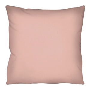 Capa de Almofada Decorativa Lisa Rosa 100% Algodão para Sofá - 43x43cm