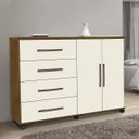 Ver imagem 1 de Cômoda 4 Gavetas 2 Portas Bali Móveis Primus