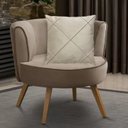 Ver imagem 2 de Kit 2 Capas para Almofada Drapeada em Veludo Quadrada 60x60 Bege