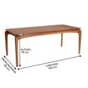 Ver imagem 2 de Mesa California 2,20 Mel Laminado