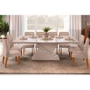 Ver imagem 1 de Mesa Cozinha Zafira 200 + 8 Cad Ondina Off White DJ Móveis