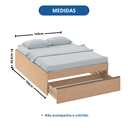 Ver mais imagens de Cama Box Casal com Gavetao Móveis Castro
