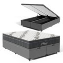 Ver imagem 1 de Cama Box Baú com Colchão de Espuma D33 Ortobom Airtech Ortopillow 100 Queen 158cm