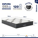 Ver imagem 6 de Cama Box Baú com Colchão de Espuma D33 Ortobom Airtech Ortopillow 100 Queen 158cm