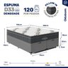 Cama Box Baú com Colchão de Espuma D33 Ortobom Airtech Ortopillow 100 Queen 158cm - 5