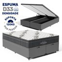Ver imagem 2 de Cama Box Baú com Colchão de Espuma D33 Ortobom Airtech Ortopillow 100 Queen 158cm