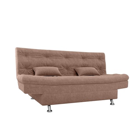 Sofá-cama Salomão 3 Lugares Confortável Bouclé P/ Sala de Tv:boucle Marrom