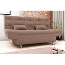 Ver imagem 4 de Sofá-cama Salomão 3 Lugares Confortável Bouclé P/ Sala de Tv:boucle Marrom