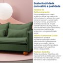 Ver mais imagens de Sofá Modular 2 Lugares Pé Bolinha Sôma CabeCasa MadeiraOriginals