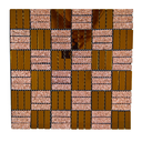 Ver imagem 1 de Pastilha Adesiva Vidro Decoração Banheiro Cozinha Cobre Lu0387 Modelo:lu0387