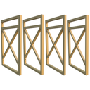 Ver imagem 1 de Quatro Suportes Estilo Industrial P/prateleiras 20cm - Dourado escuro