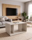 Ver imagem 4 de Mesa de Centro para Sala Curve 70cm com 3 Nichos Off White
