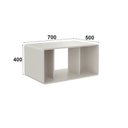Ver imagem 5 de Mesa de Centro para Sala Curve 70cm com 3 Nichos Off White
