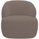 Ver imagem 3 de Kit 02 Poltronas Decorativa Fixa Orgânica para Sala Living Barolo L06 Veludo Marrom - Lyam Decor