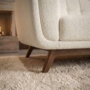 Ver mais imagens de Sofa Living 2 Lugares Bellare 180 cm Pes Madeira Boucle Tce 1010 Moll
