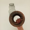 Ver imagem 5 de Vaso Decorativo Enfeite Casa Vidro 24x10x10cm Cinza