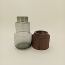 Ver imagem 6 de Vaso Decorativo Enfeite Casa Vidro 24x10x10cm Cinza