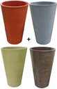 Ver imagem 1 de Kit 4 Vaso Planta 75x50 Redondo Cônico Polietileno BGPLASTICOS V375K4 LILAS VIOLETA 008