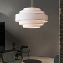 Ver imagem 6 de Lustre Pendente Vivare Md-4389 Cúpula em Tecido Branca - Bivolt