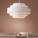 Ver imagem 5 de Lustre Pendente Vivare Md-4389 Cúpula em Tecido Branca - Bivolt