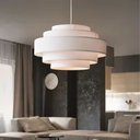 Ver imagem 7 de Lustre Pendente Vivare Md-4389 Cúpula em Tecido Branca - Bivolt