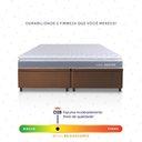 Ver imagem 5 de Conjunto Box Baú Marrom Durban Cinza Espuma D28 King 193x203x64 - King House
