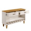 Ver imagem 4 de Aparador Bar Retrô com Adega 9 Nichos 2 Gavetas Cajueiro Yescasa