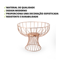 Ver imagem 3 de Fruteira Aramado Redondo Rose Gold Elegante