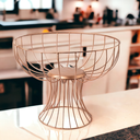 Ver imagem 2 de Fruteira Aramado Redondo Rose Gold Elegante