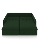 Ver imagem 6 de Sofá Retrátil Reclinável 4 Lugares 254cm Maili Veludo Verde K01 - D’Rossi