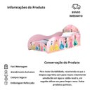 Ver imagem 3 de Cama Carruagem Solteiro Princesas Rosa MDF com Proteção Lateral Quarto Menina Infantil Delicada