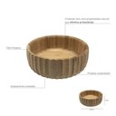Ver imagem 2 de Bowl Canelado de Bambu Oikos 15cm Redondo