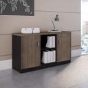 Ver imagem 1 de Armário para Escritório Baixo 2 Nichos 2 Portas com Chave Web30 Espresso Móveis