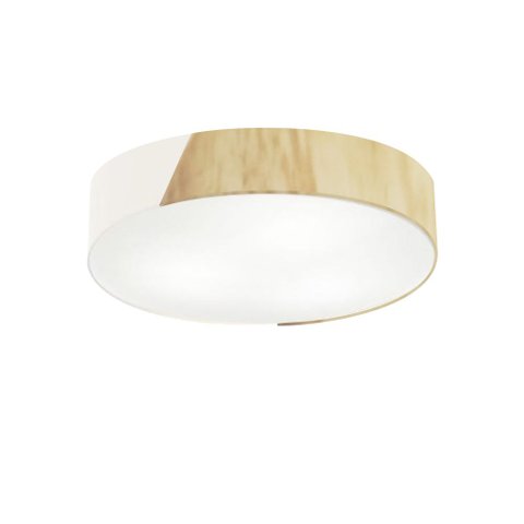 Plafon Luminária de teto decorativa para casa, MD-3076 nórdicas em tecido e madeira 3 lâmpadas - Bra
