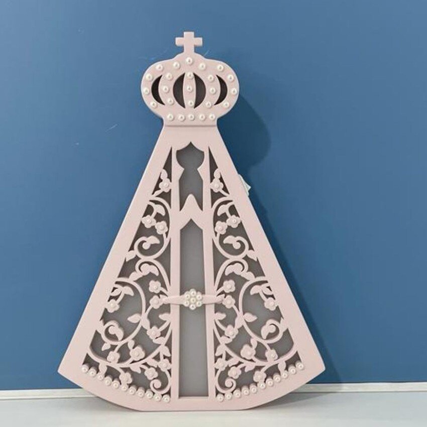 Luminária de Mesa Nossa Senhora Aparecida - LML-32 - Com Fio - Cinza - 3