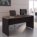 Ver imagem 1 de Mesa para Escritório Retangular 150cm Espresso Móveis Fresno E Preto
