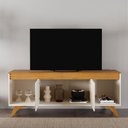 Ver imagem 3 de Rack 2 Portas Sevilha 1600 Mavular Cor:Off White/Naturalle