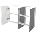 Ver imagem 2 de Armário Móvel Aéreo de Mdf para Banheiro com Espelho 80cm de Largura Direito com Fundo