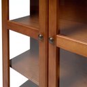 Ver imagem 4 de Cristaleira de Madeira Maciça com 02 Portas de Vidro 03 Prateleiras Pés Luiz Xv Genebra